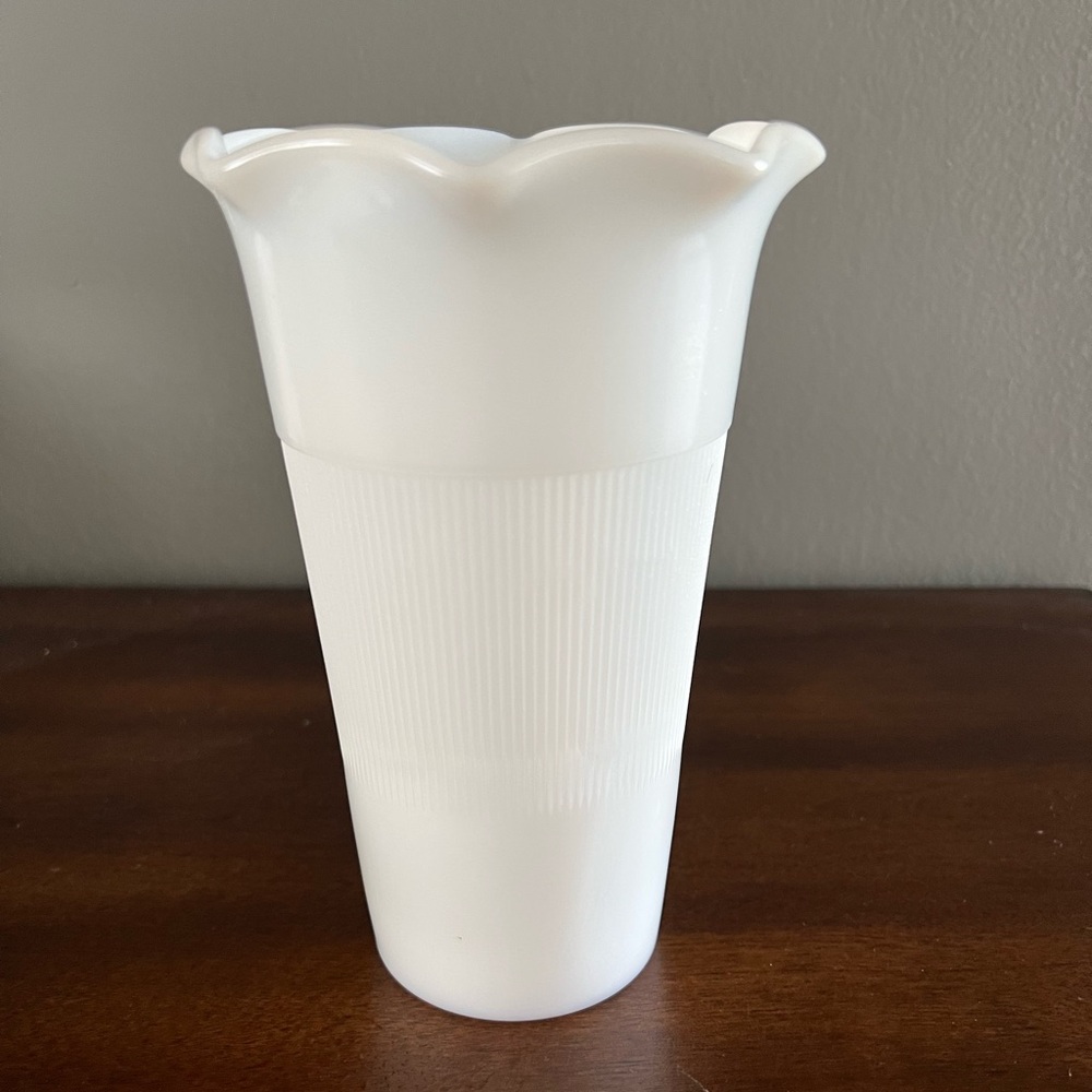 Vintage Milk Glass Vase